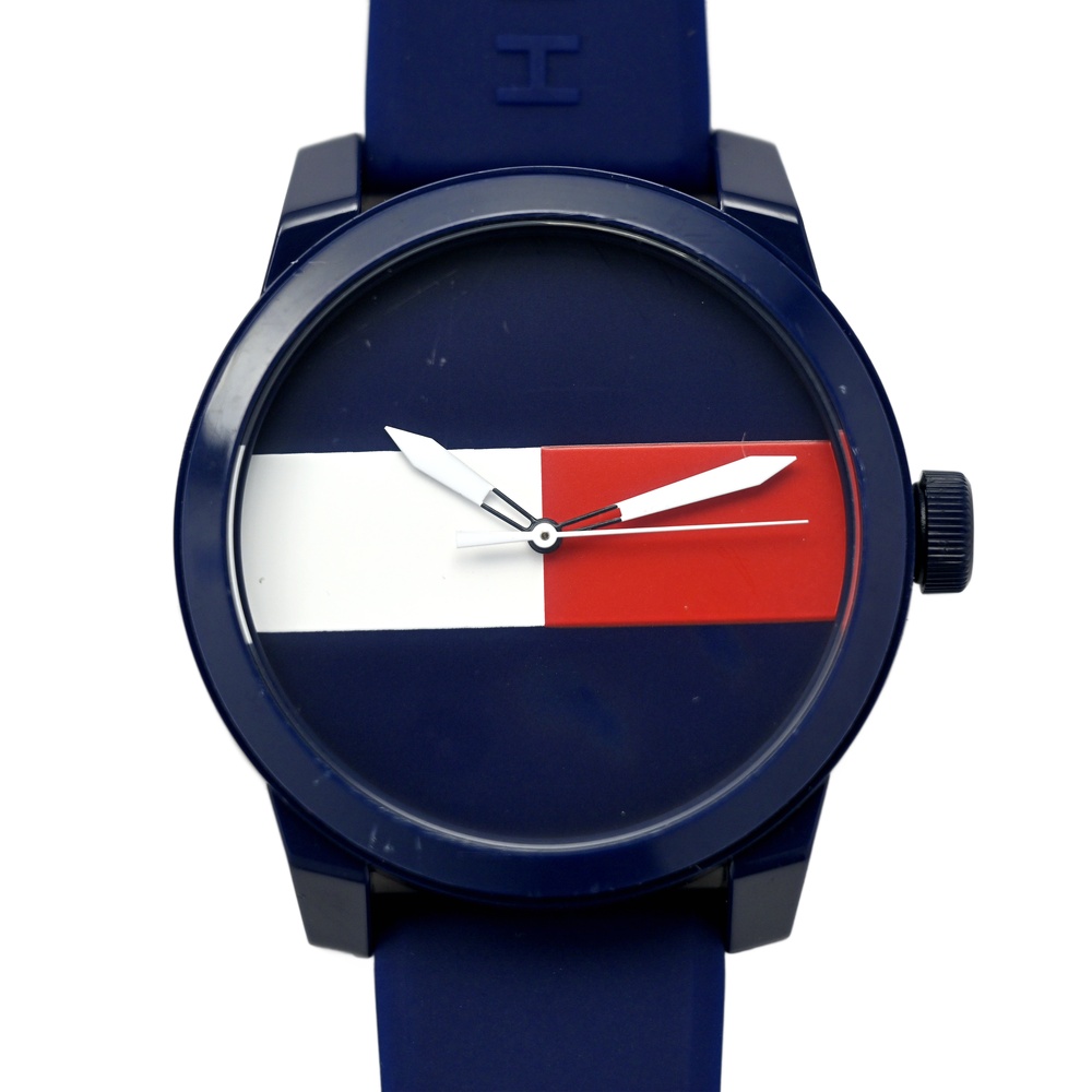 Tommy Hilfiger Men's Quartz Plastic and Rubber Casual Watch Blue 1791322 - Picture 1 of 10